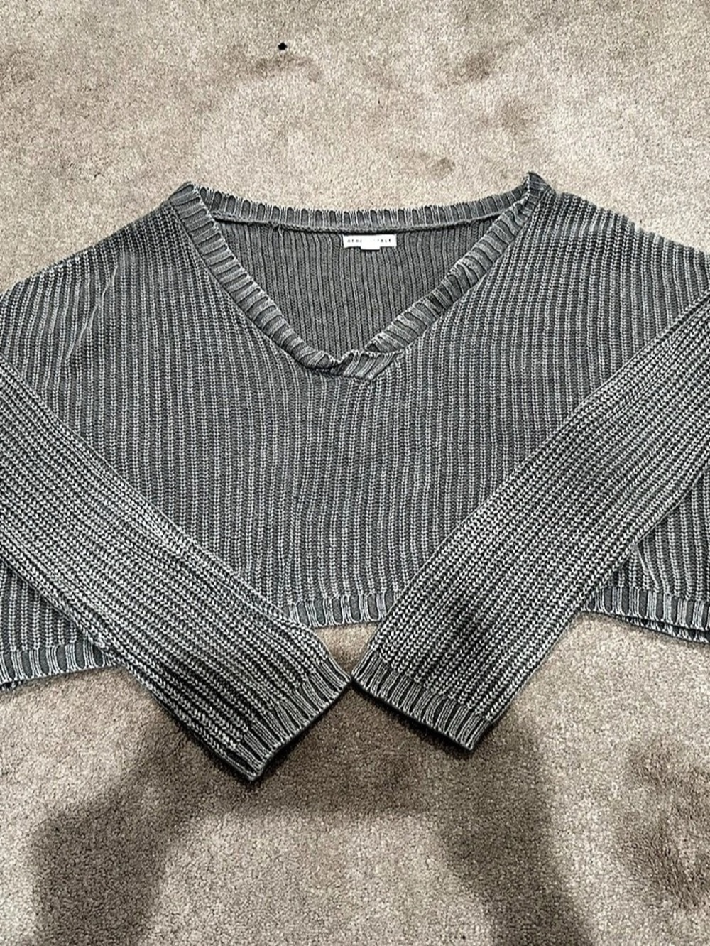 Aéropostale Ribbed Cropped Sweater Size Medium Like New
